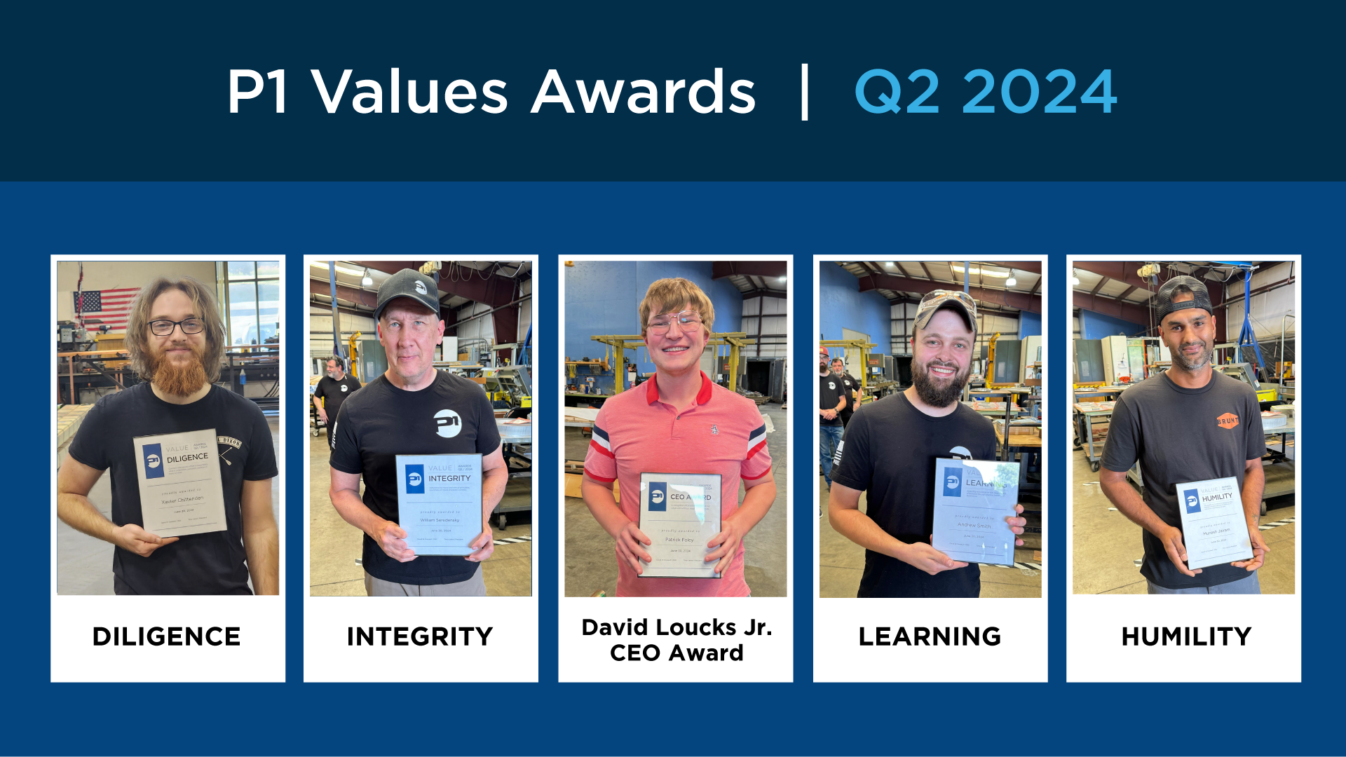 P1 Manufacturing | Values Awards Q2 2024